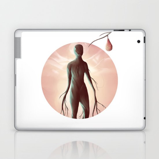 Carved in the wood of temptation Laptop & iPad Skin