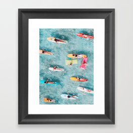 Surf Sisters Framed Art Print