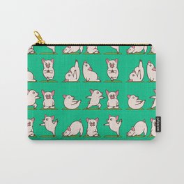 Pig Yoga Carry-All Pouch | Yoga, Animal, Life, Gym, Kind, Fitness, Vegan, Curated, Drawing, Love 