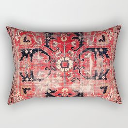 Heriz Azerbaijan Northwest Persian Rug Print Rectangular Pillow