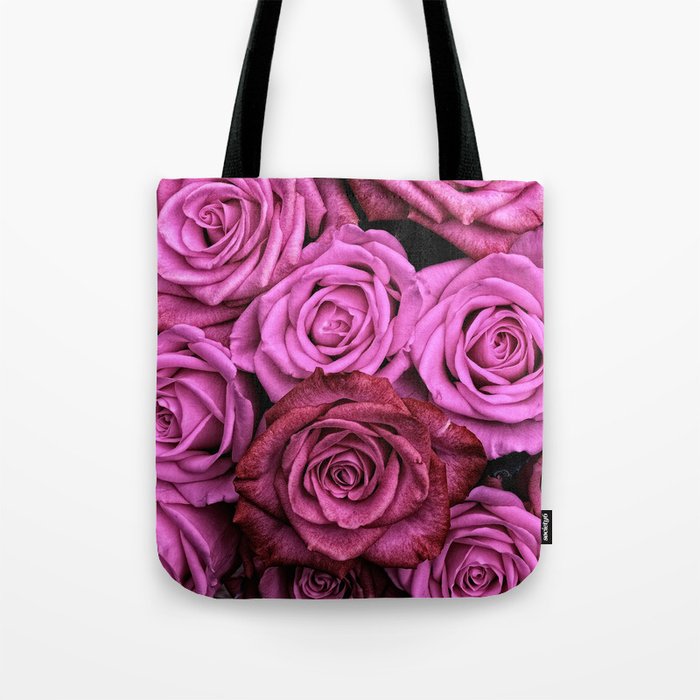 Pink Roses Tote Bag