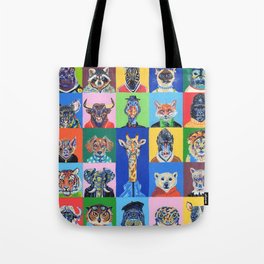 Collage animales Tote Bag