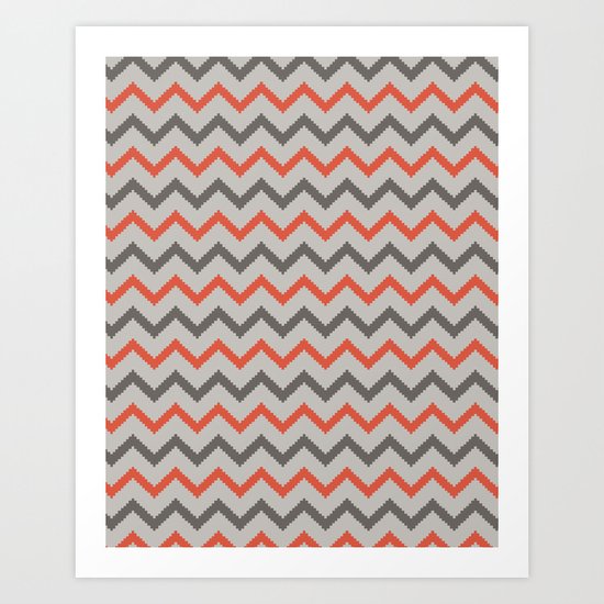 Chevron. Art Print