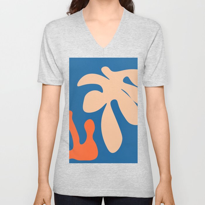 4 Abstract Shapes 211214 Minimal Art  V Neck T Shirt