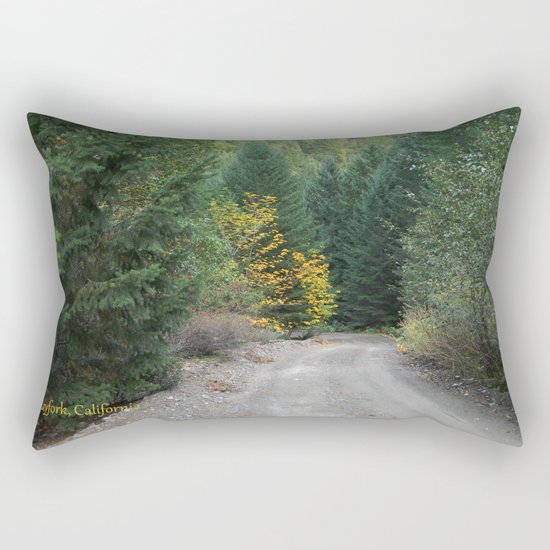 Dusty Dirty Road Rectangular Pillow