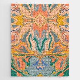 Symmetrical liquify abstract swirl 03 Jigsaw Puzzle