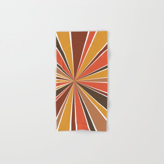 70's Star Burst Hand & Bath Towel
