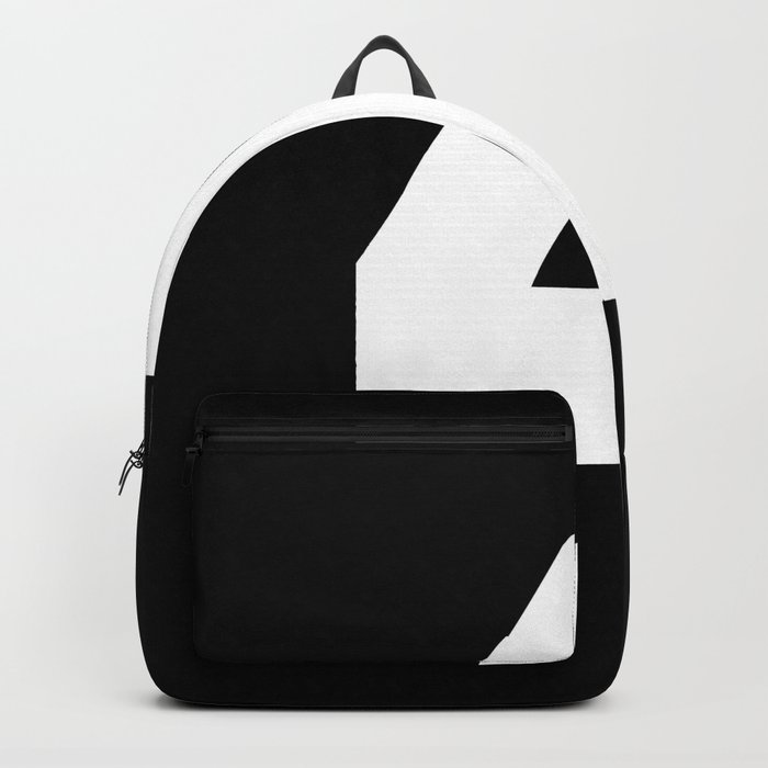 4 (White & Black Number) Backpack