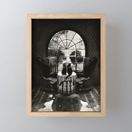 Room Skull B&W Framed Mini Art Print