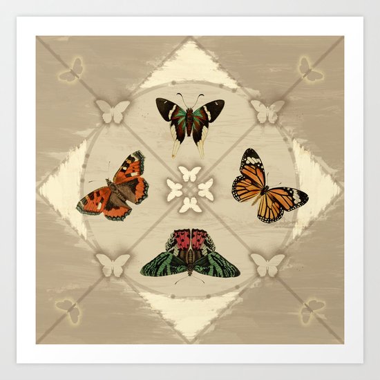 Butterfly Code Art Print