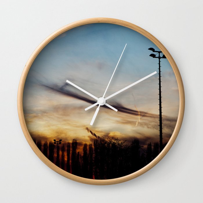 Sky Drawing (addendum) Wall Clock