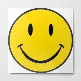 Smiley Happy Face Metal Print