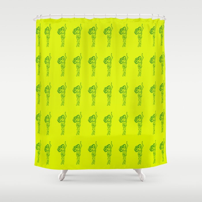 Ancient Nymph Mythical Mythology Color Pattern Shower Curtain