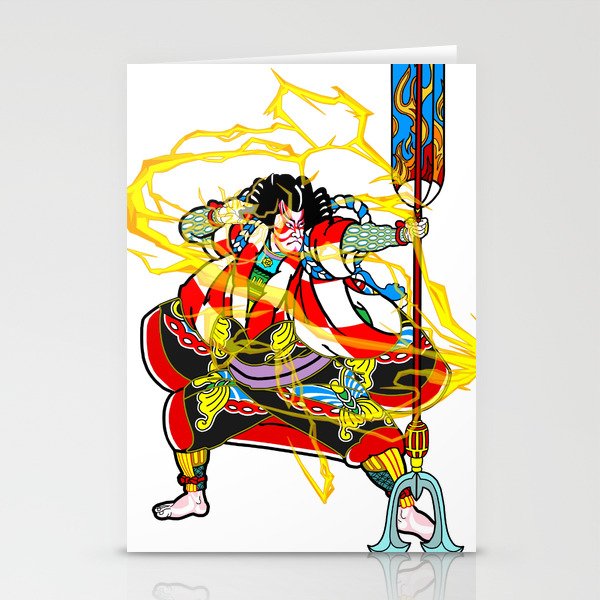 Kabuki "lightning arrow" Stationery Cards