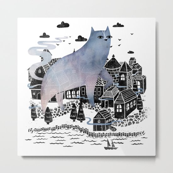 The Fog Metal Print