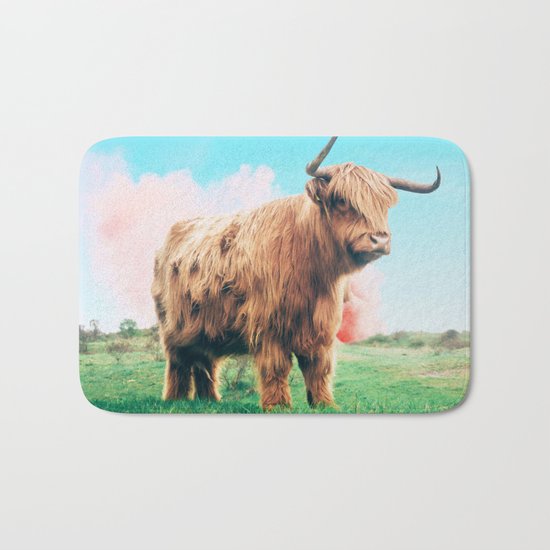 Highland Cow #society6 #decor #buyart Bath Mat