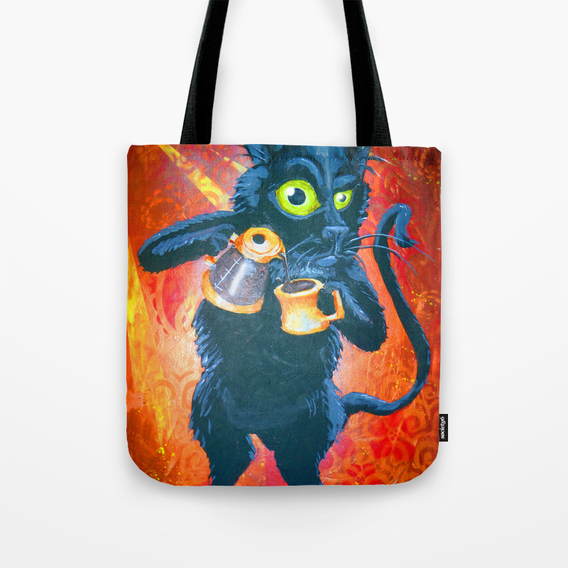 Ryan Molly S Cat Harry Tote Bag By Bilikribbs Society6