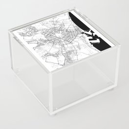 Valencia city map Acrylic Box