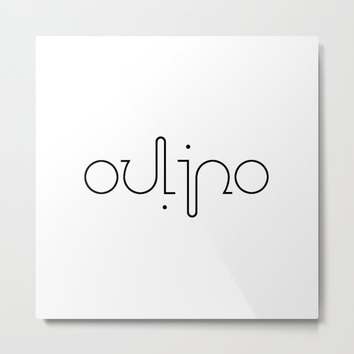 OULIPO ambigram Metal Print