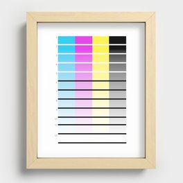 Printer Calibration Page Recessed Framed Print
