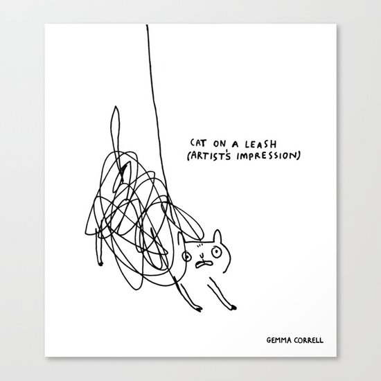 (Feeling like a) Cat on a Leash Canvas Print