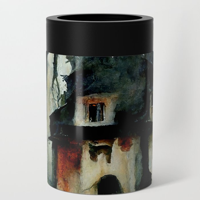 Haunted Forest Cottage Can Cooler