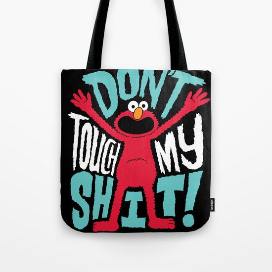 Crazy Elmo Tote Bag
