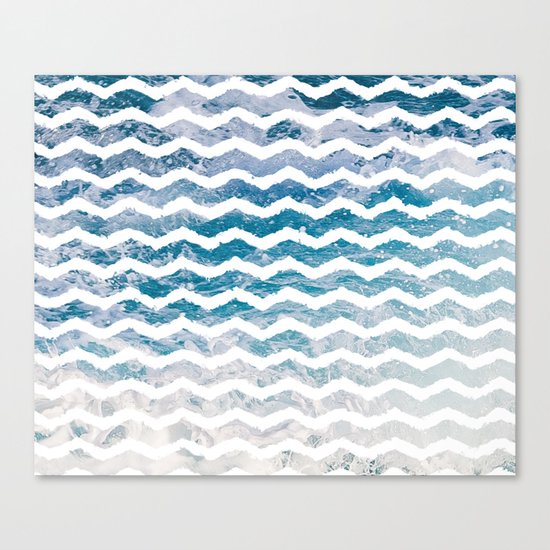 Waves #home #art #prints Canvas Print