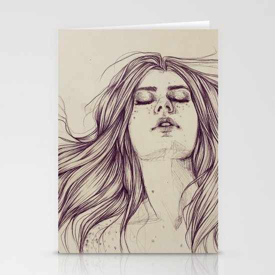 Flowing like the tide Stationery Cards