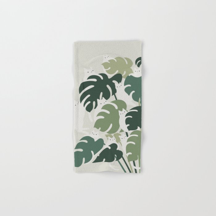 Cat and Plant 47 Hand & Bath Towel