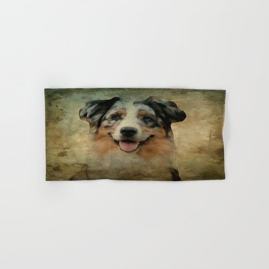 Australian Shepard - Aussie Hand & Bath Towel