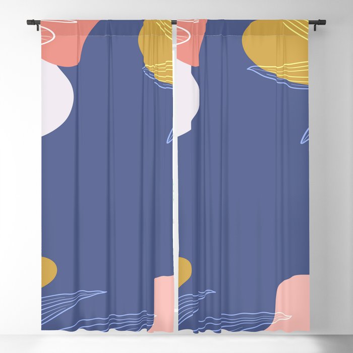 Modern Memphis Mollee Abstract Blackout Curtain