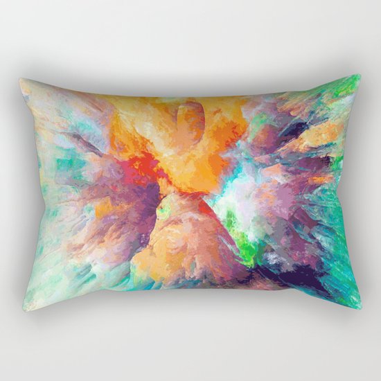 Multi color abstarct #society6 Rectangular Pillow
