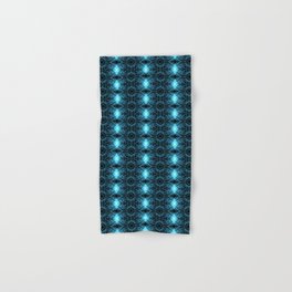 Liquid Light Series 1 ~ Blue Abstract Fractal Pattern Hand & Bath Towel