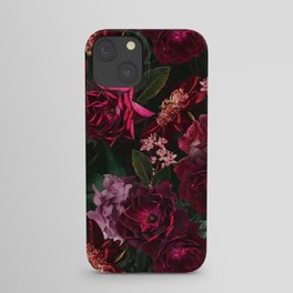 Vintage & Shabby Chic - Night Botanical Flower Roses Garden iPhone Case