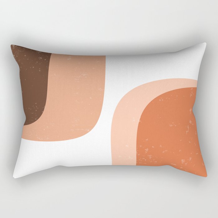Perspectives - Contemporary, Minimal Abstract Rectangular Pillow