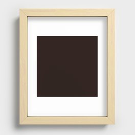 Cow Black-Brown Recessed Framed Print