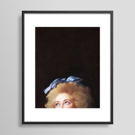 The Blue Bow Framed Art Print