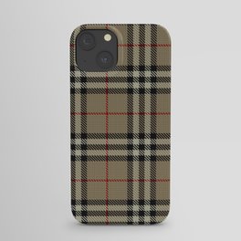 Luxury Beige Tartan Plaid Pattern iPhone Case