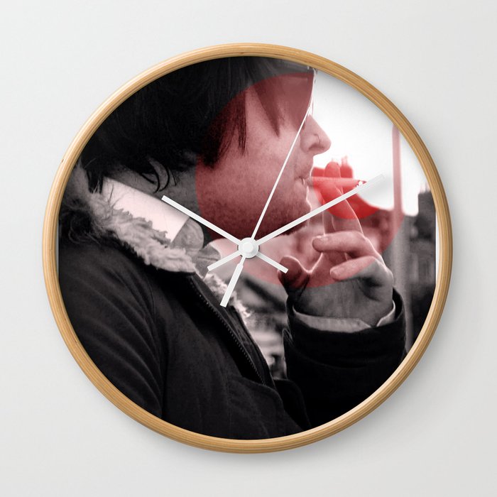 Smoking Wall Clock
