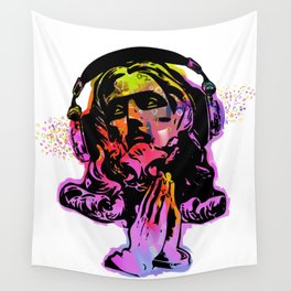 Jesus and the Headtones Wall Tapestry