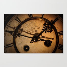 The Clock The Time  Canvas Print