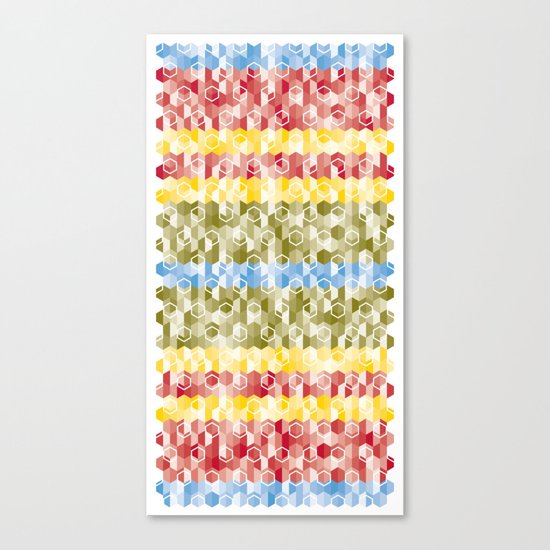 Hexagon pattern Canvas Print