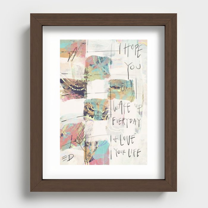 Abstract Hopes Recessed Framed Print