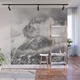Alps Black and White Wall Mural