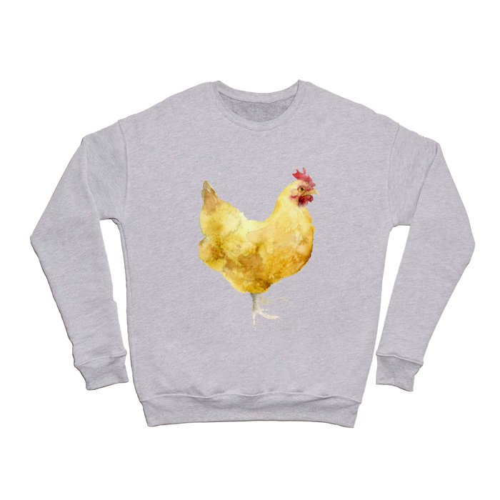 Buff Orpington Hen- Chicken watercolor Painting Crewneck Sweatshirt