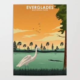 Everglades National Park Travel Poster Poster