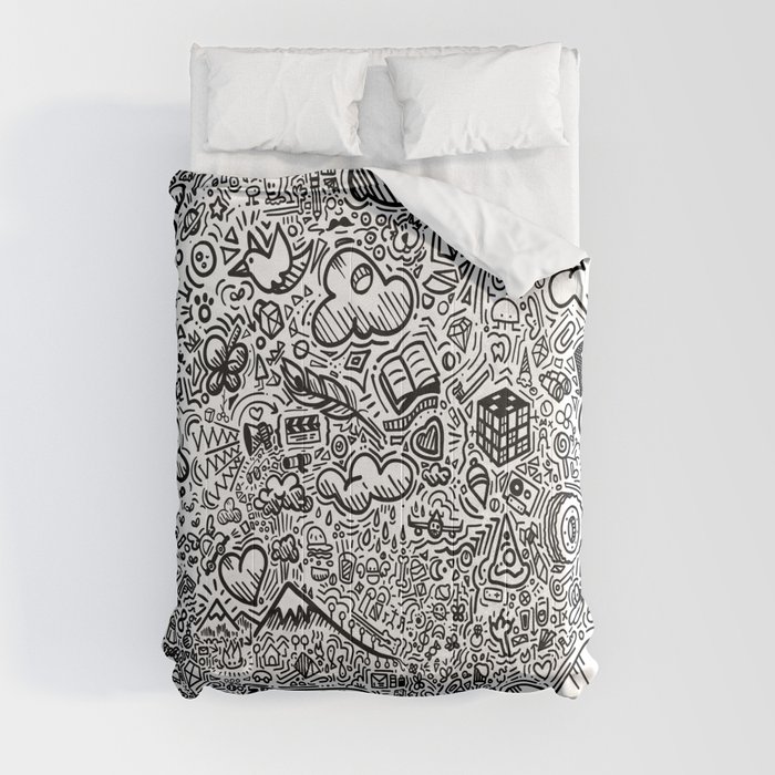 Crazy doodles Comforter