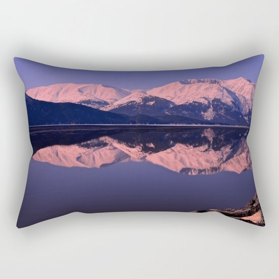 Rose Alpenglow Rectangular Pillow