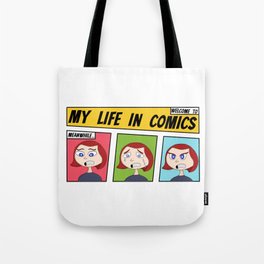 My Life In Comics Tote Bag